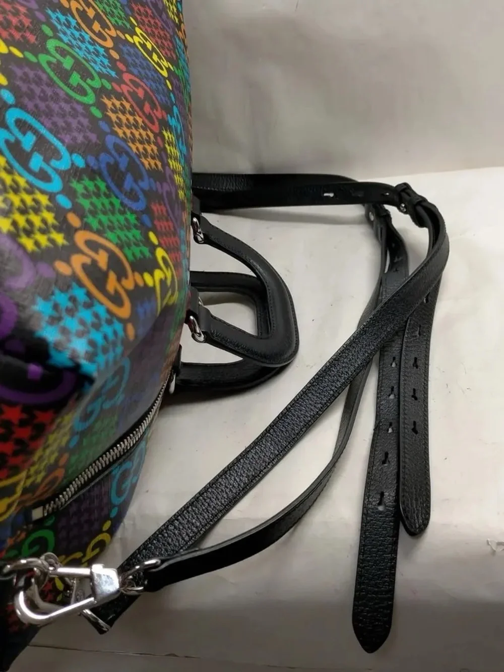 Gucci GG Psychedelic Duffel Luggage Boston Bag - Picture 5 of 8